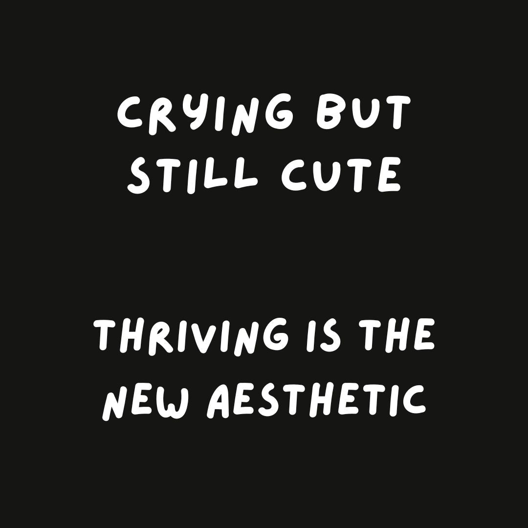 Crying But Still Cute Sweatshirt - 3E